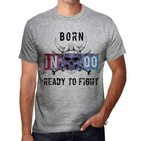 00 Ready to Fight Men's T-shirt Grey Birthday Gift 00389