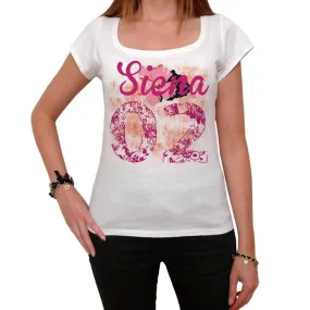 02, Siena, Women's Short Sleeve Round Neck T-shirt 00008