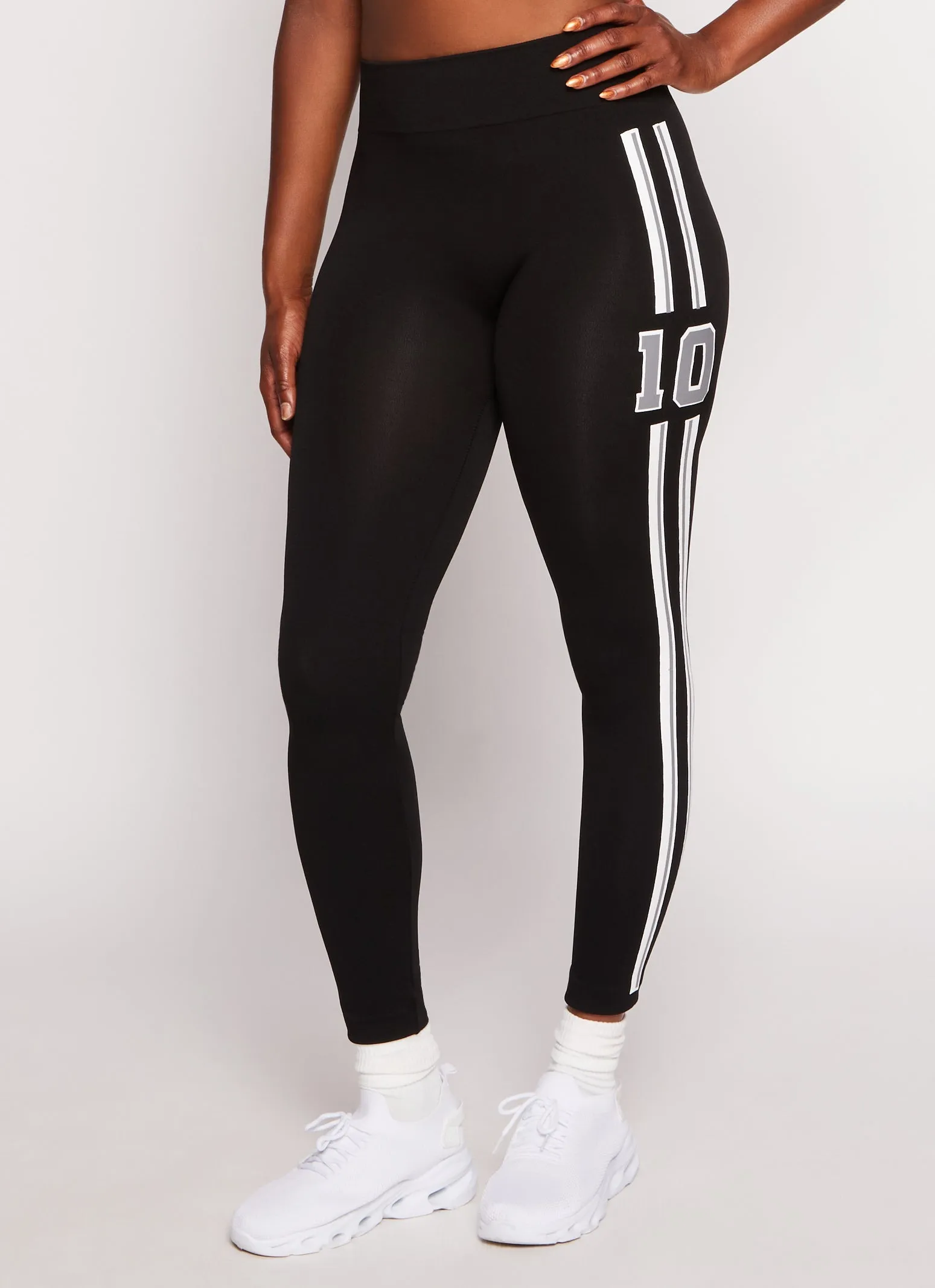 10 Varsity Striped Leggings