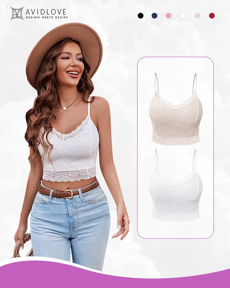 2 Pack Lace Spaghetti Strap Tank Top