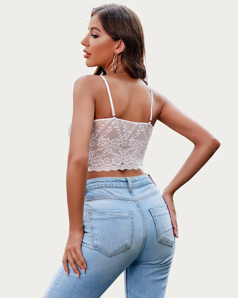 2 Pack Lace Spaghetti Strap Tank Top