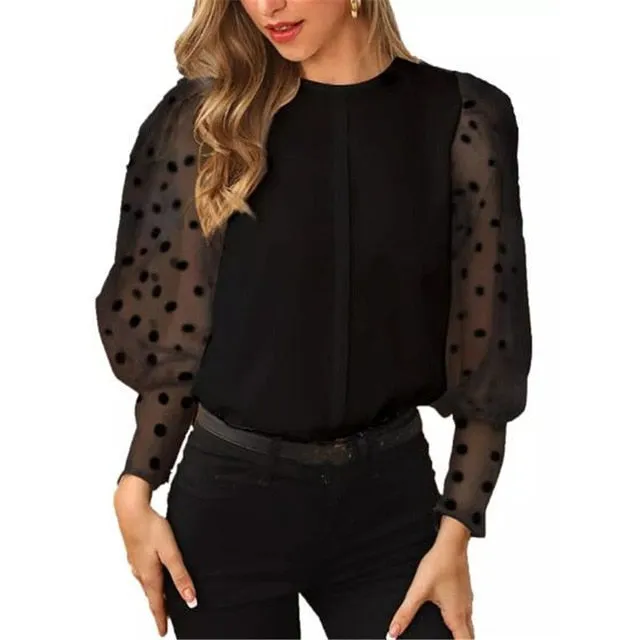 2021 Women's Long Sleeve Blouse Sizes S - XL