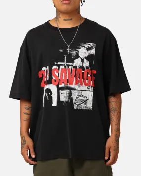 21 Savage American Dream T-Shirt Washed Black