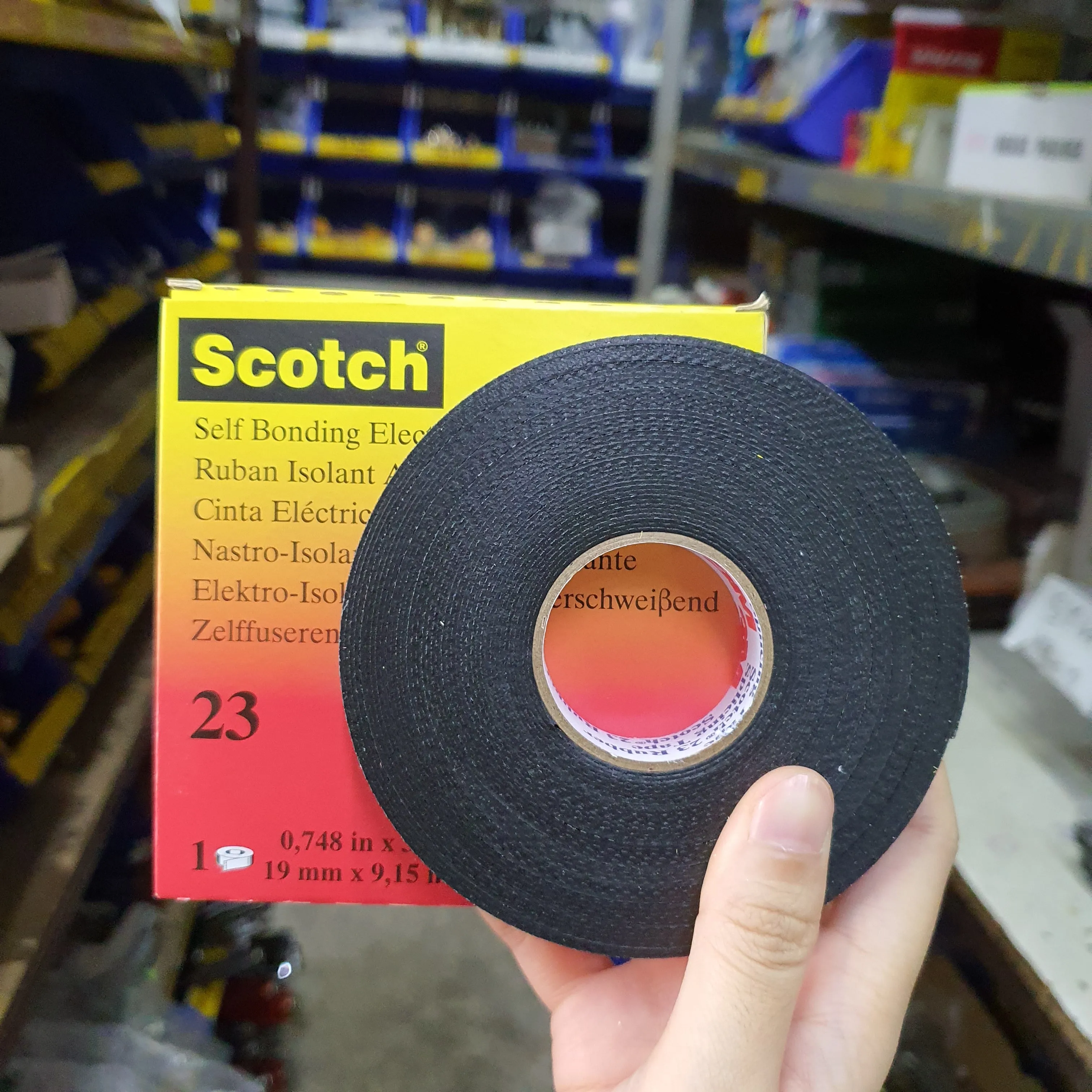 3M Scotch 23 Rubbing Splicing Tape 3/4" X 30Ft | Model : 3M-S23