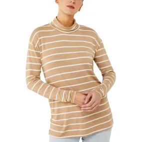 A Pea In The Pod Womens Maternity Striped Turtleneck Top