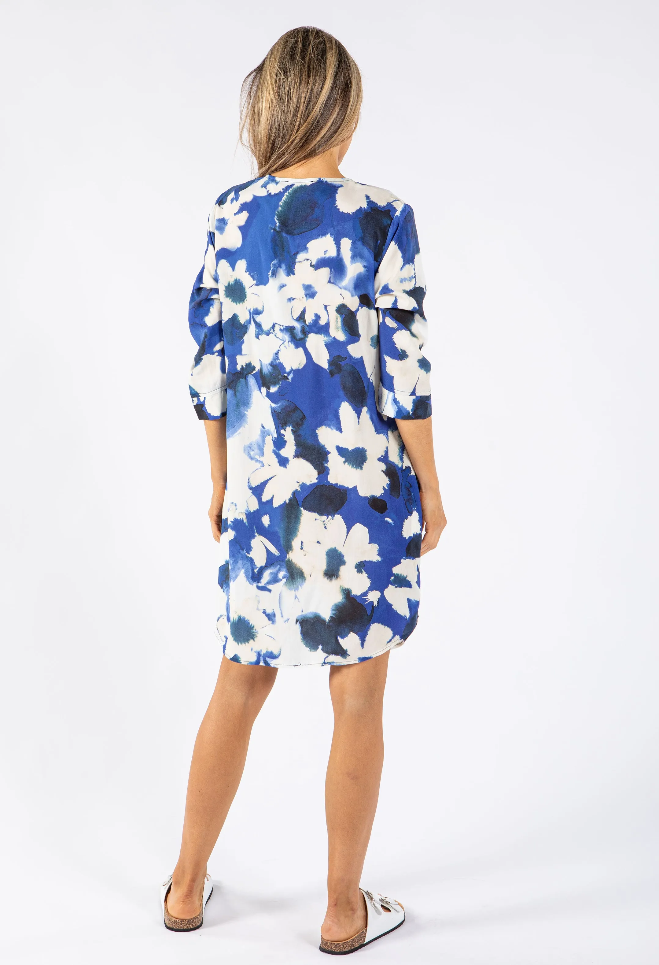 Abstract Big Flowers Dress