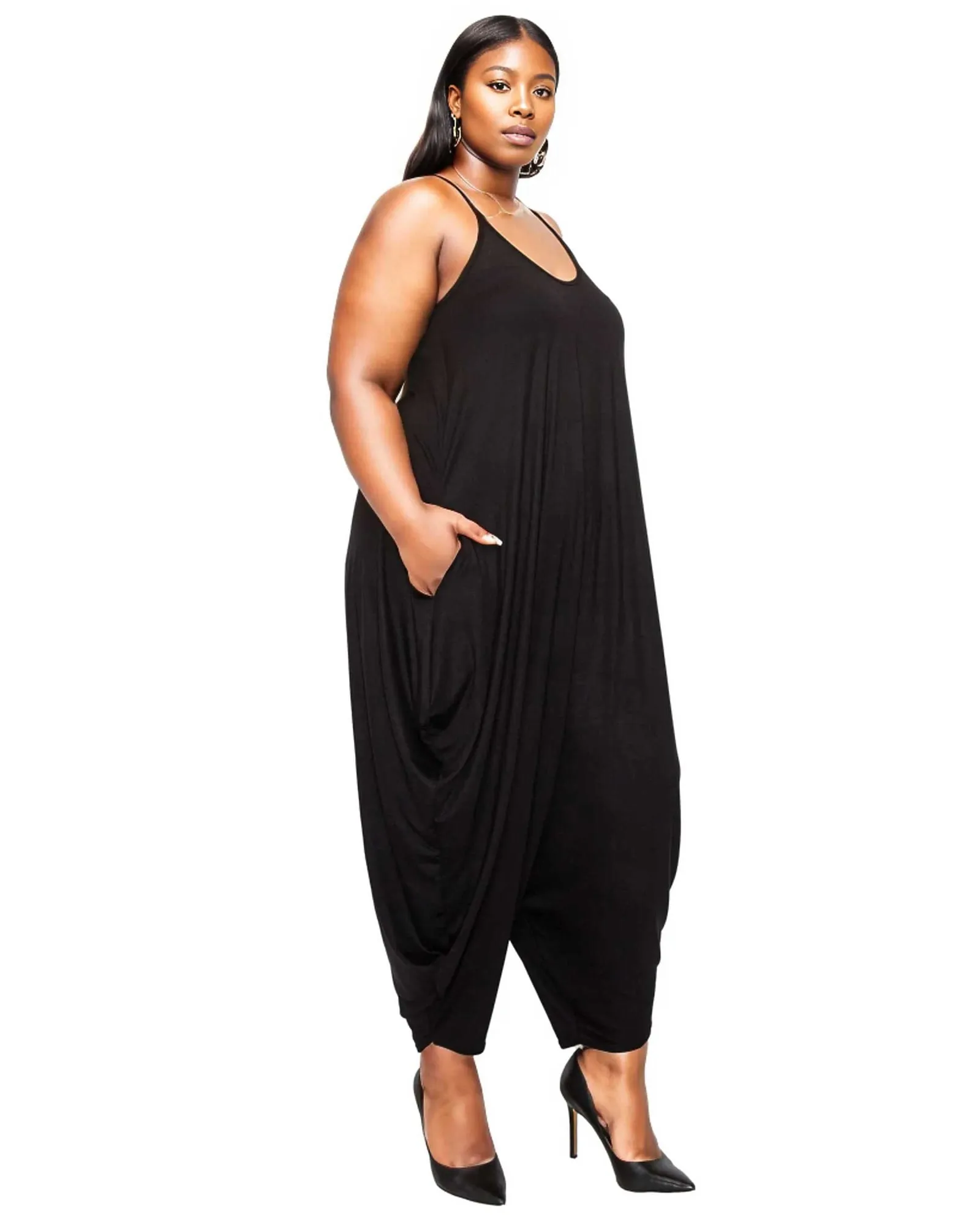 Addison Harem Jumpsuit | Black