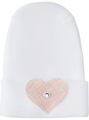 Adora Blush Heart Hospital Hat