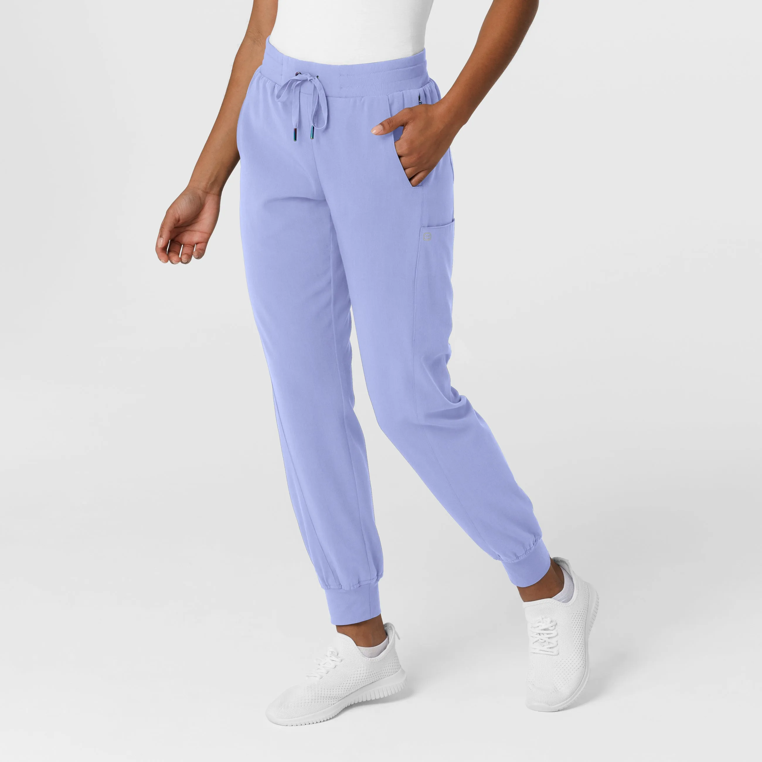 Aero Remix Women's Cargo Jogger Scrub Pant - Ceil Blue