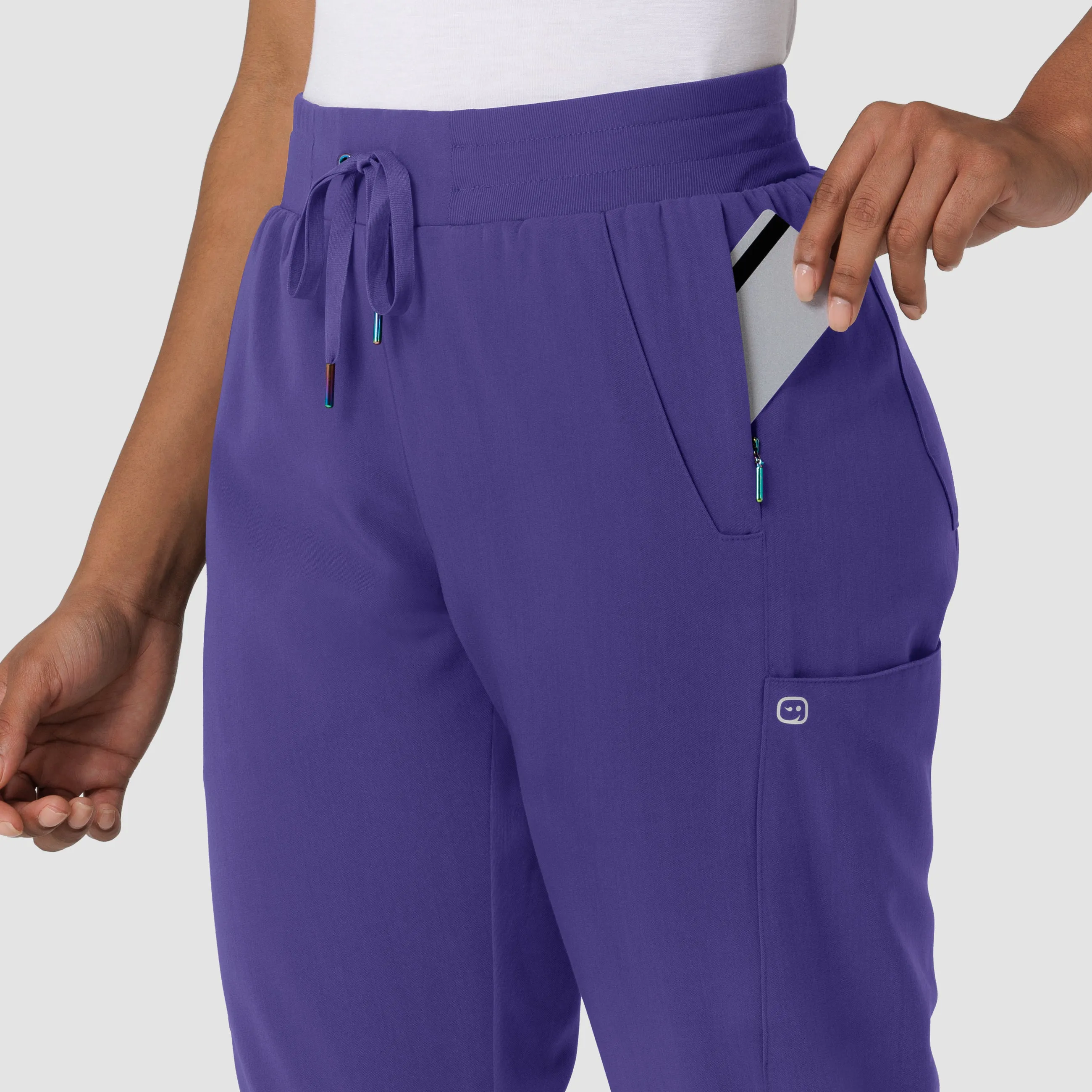 Aero Remix Women's Cargo Jogger Scrub Pant - Grape