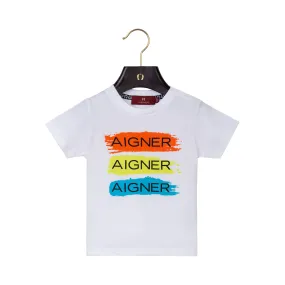 Aigner Kids Baby Boy's White T-Shirt