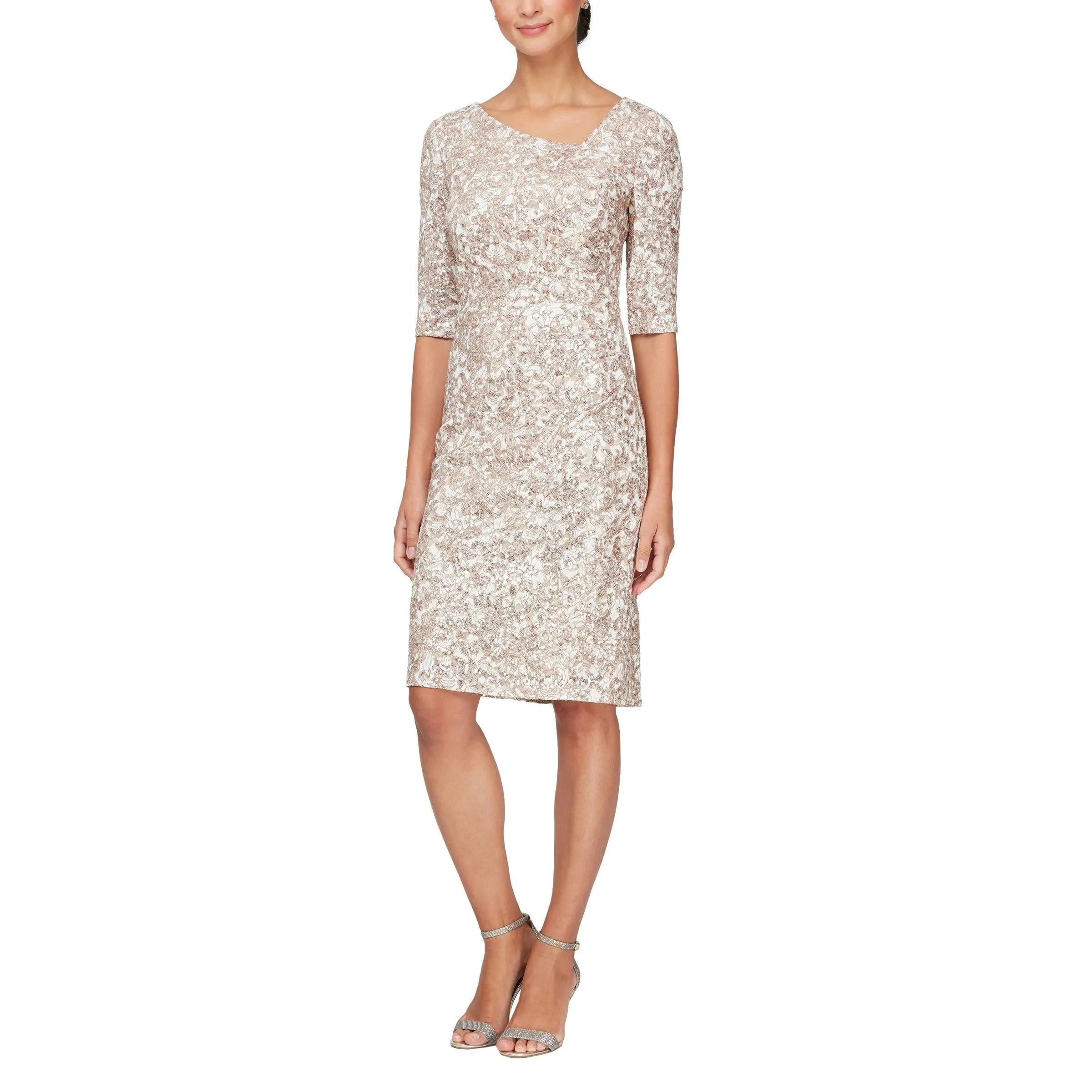 Alex Evenings AE81122429 Short Cocktail Sequins Dress Sale