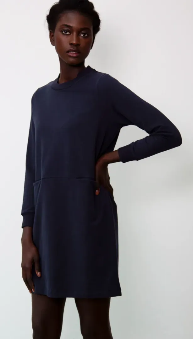 Alexis Organic Cotton Dress In Navy