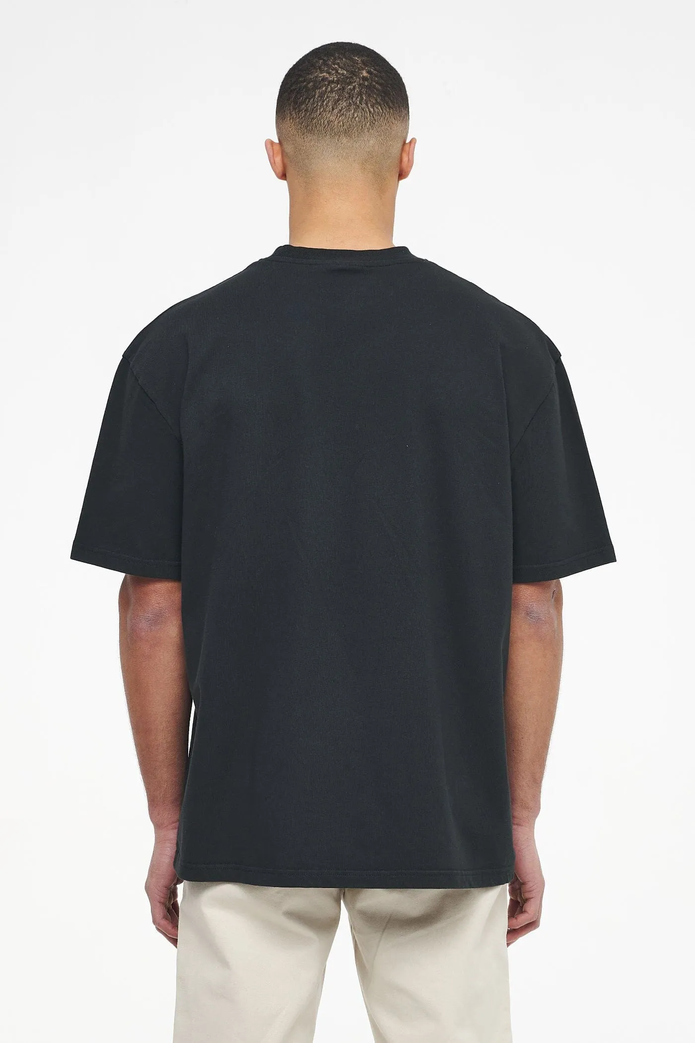 Algon Oversized Tee Vintage Washed Black Ink