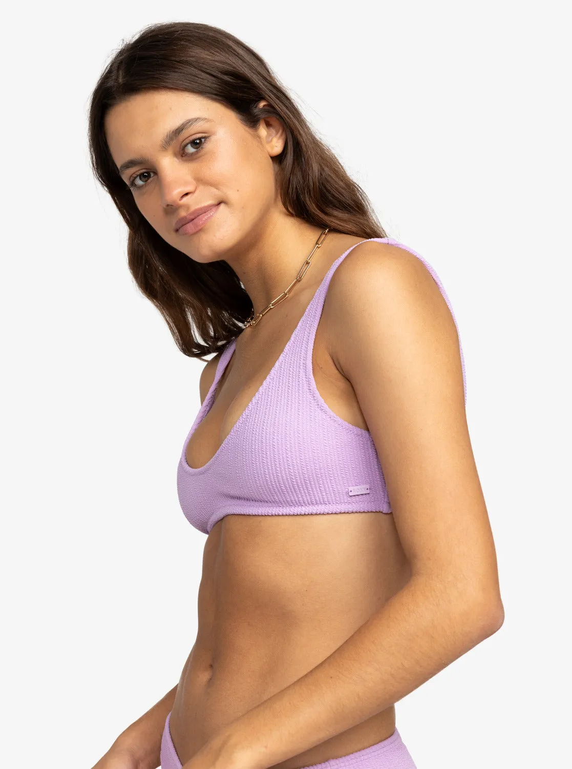 Aruba Bralette Bikini Top - Crocus Petal