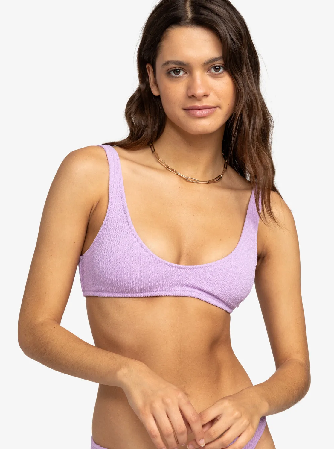 Aruba Bralette Bikini Top - Crocus Petal