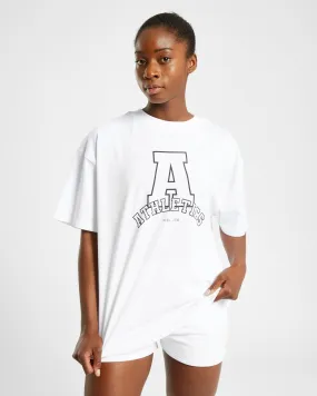 Athletics Varsity Oversized T Shirt - White