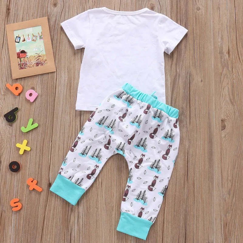 Baby Clothes T-shirt Tops and Pants Set