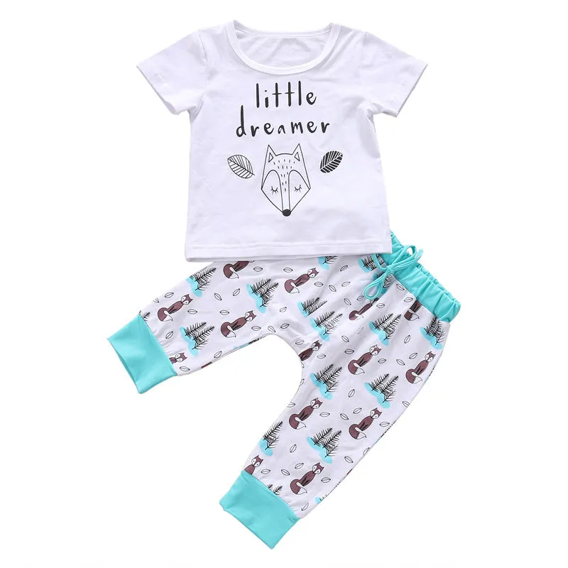 Baby Clothes T-shirt Tops and Pants Set