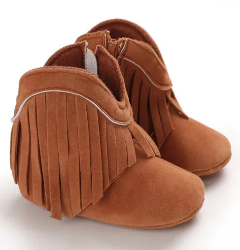 Baby Cowboy Fringe Prewalker Boots