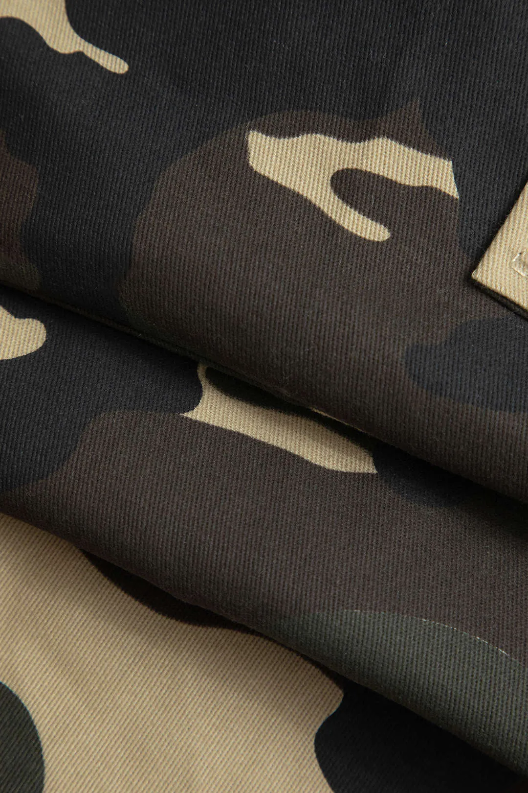 Basic Camo Print Trousers