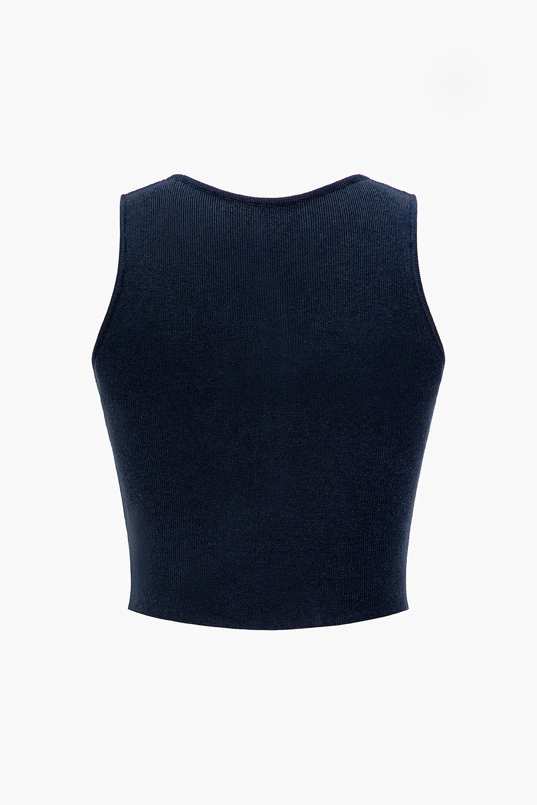 Basic Solid Knit Vest