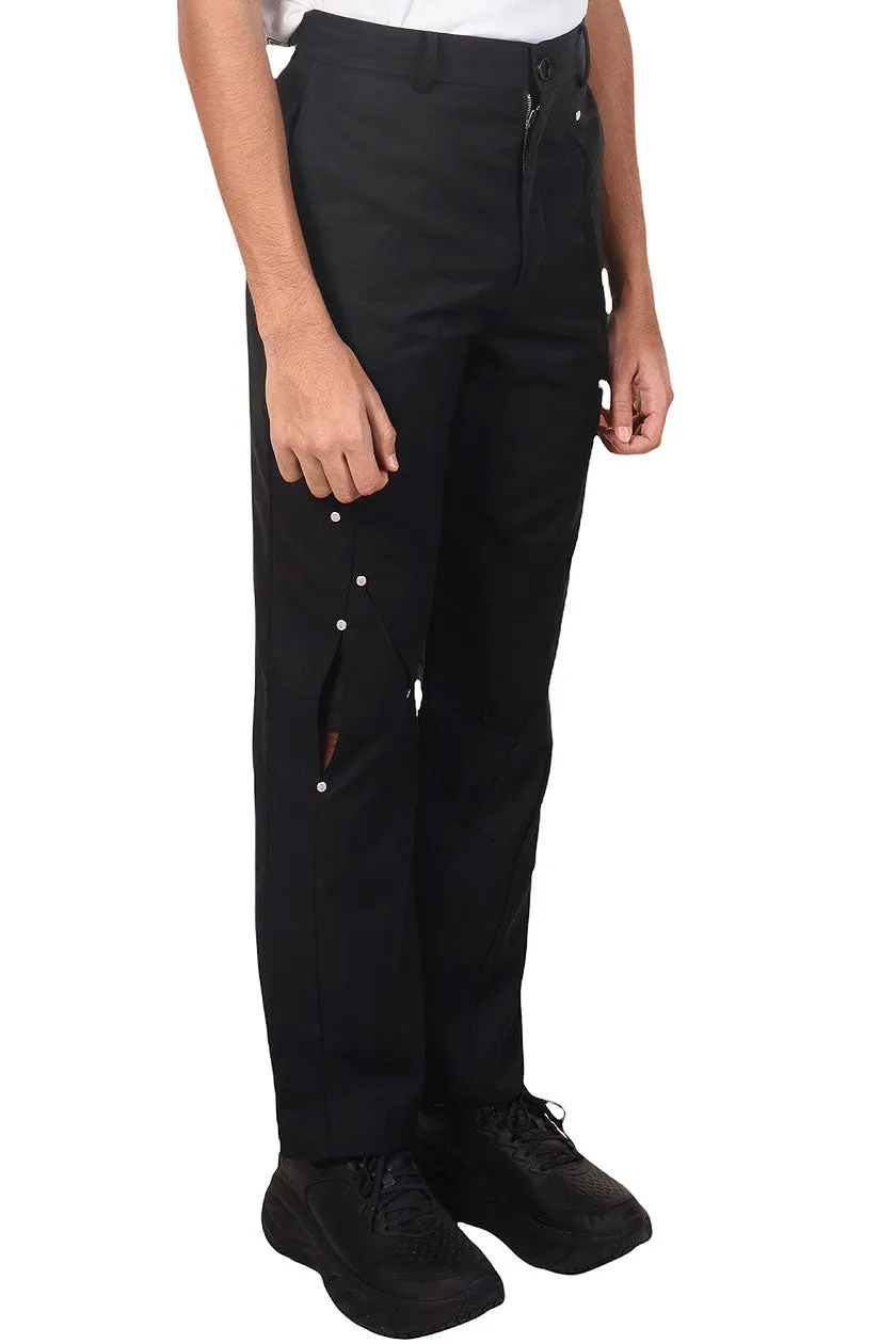 Black Arc Cut Bond Trousers