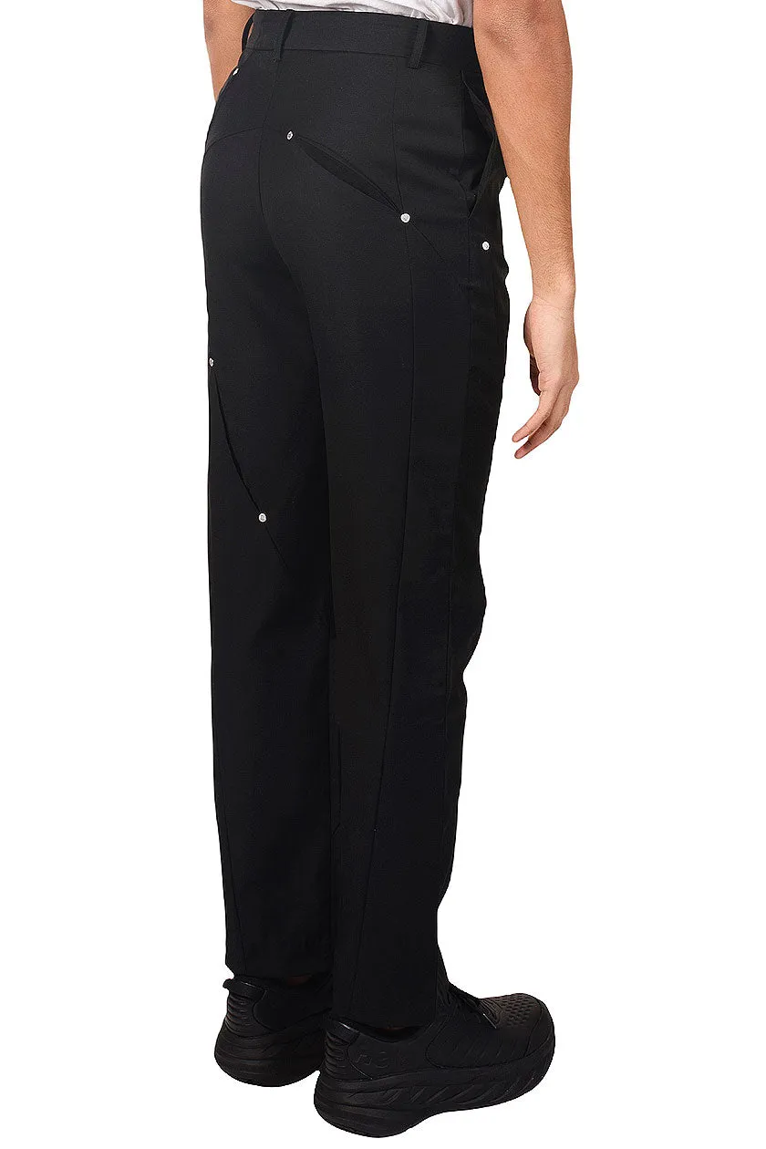 Black Arc Cut Bond Trousers