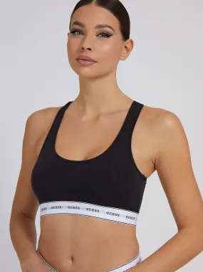 Black Carrie Logo Bralette