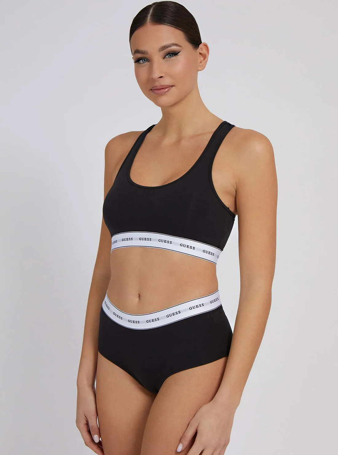 Black Carrie Logo Bralette