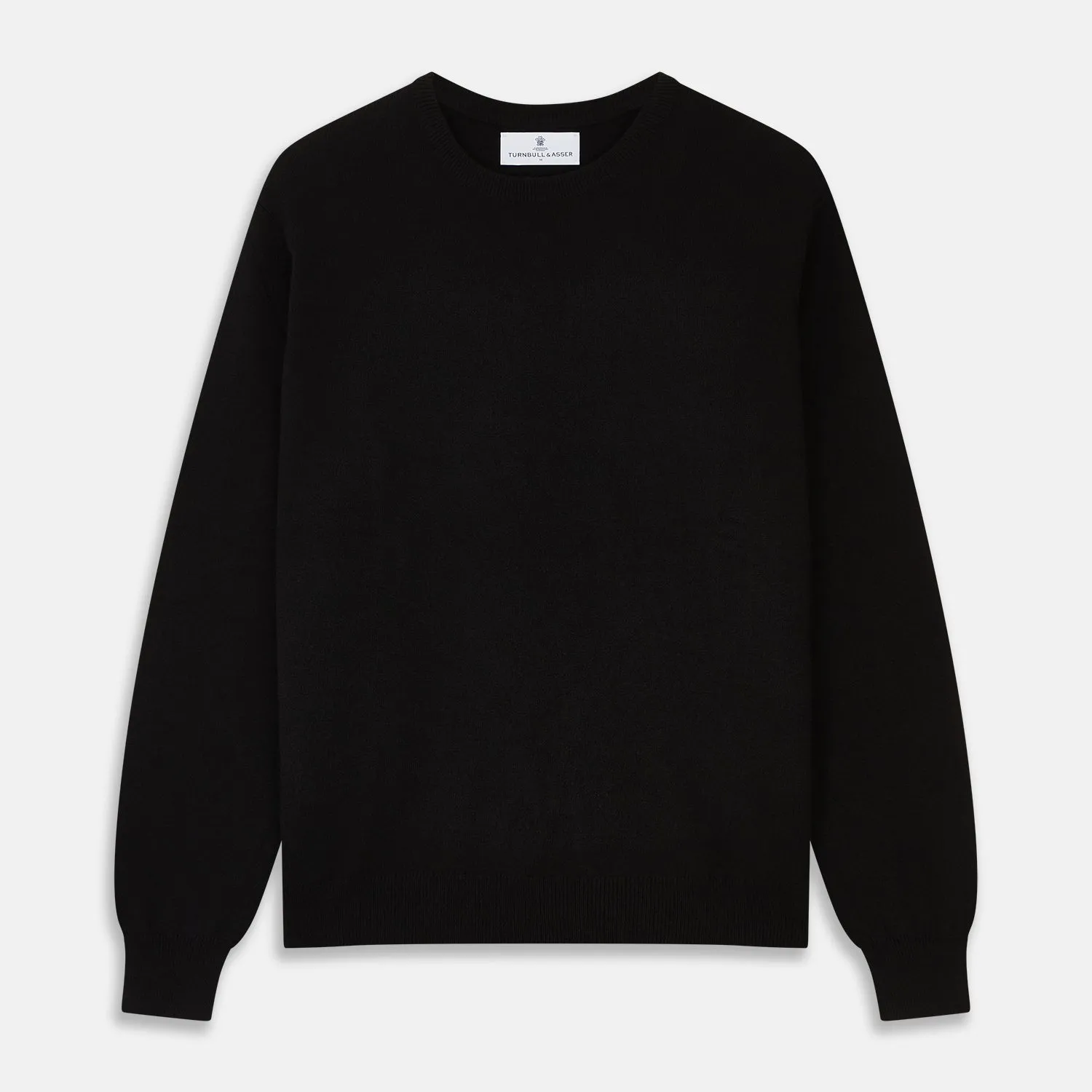 Black Crew Neck Cashmere Jumper