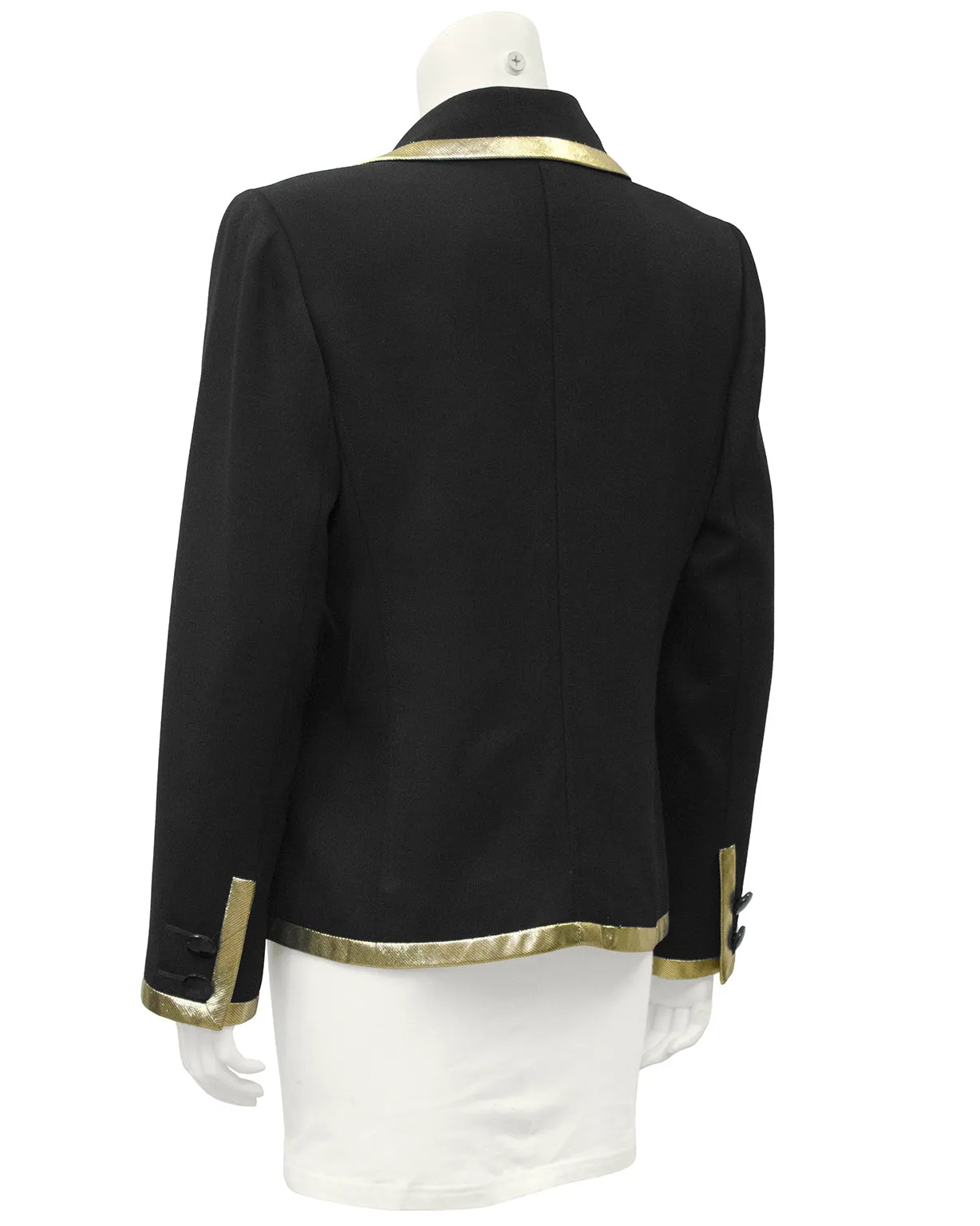 Black Jacket with Gold Lurex Trim