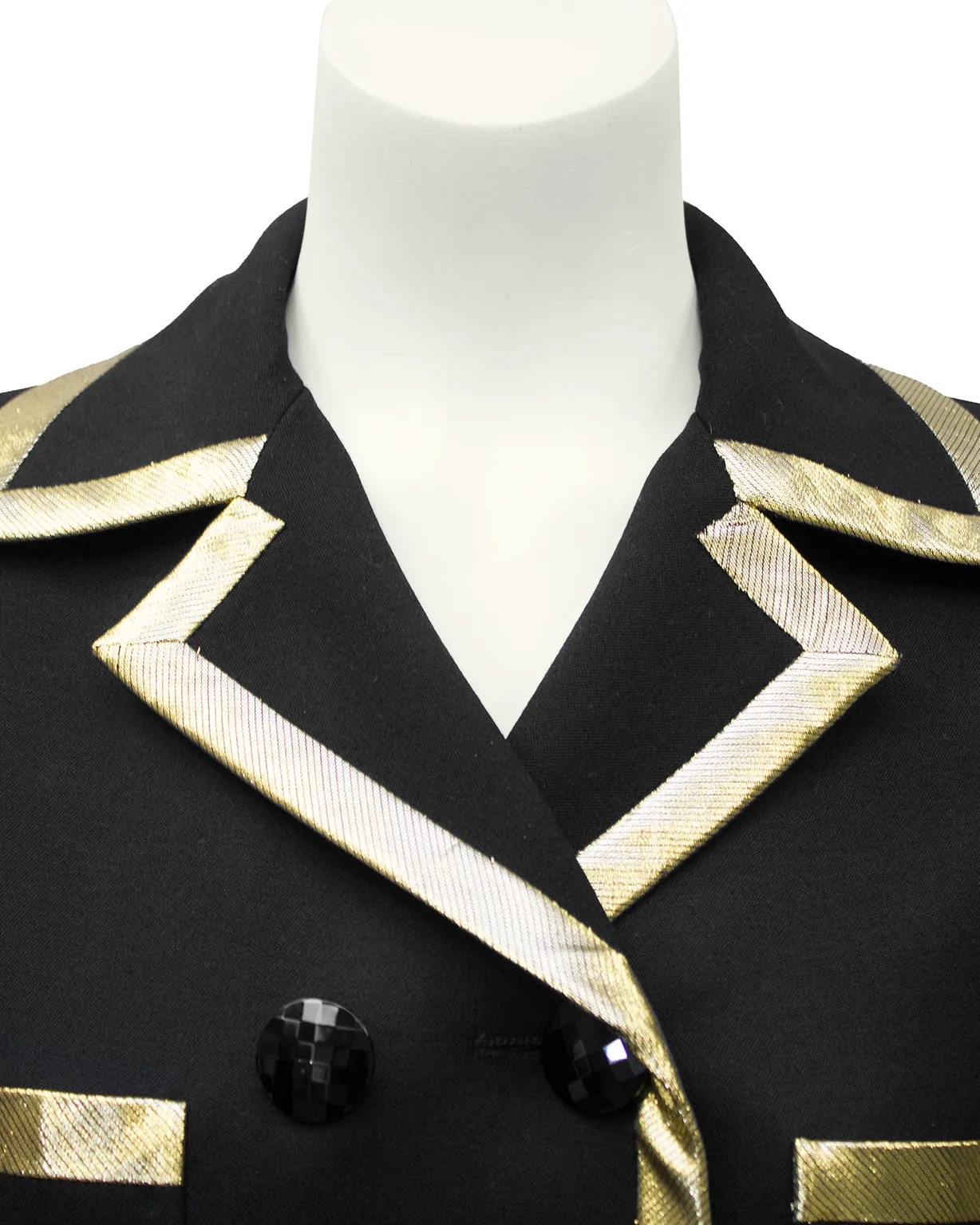 Black Jacket with Gold Lurex Trim