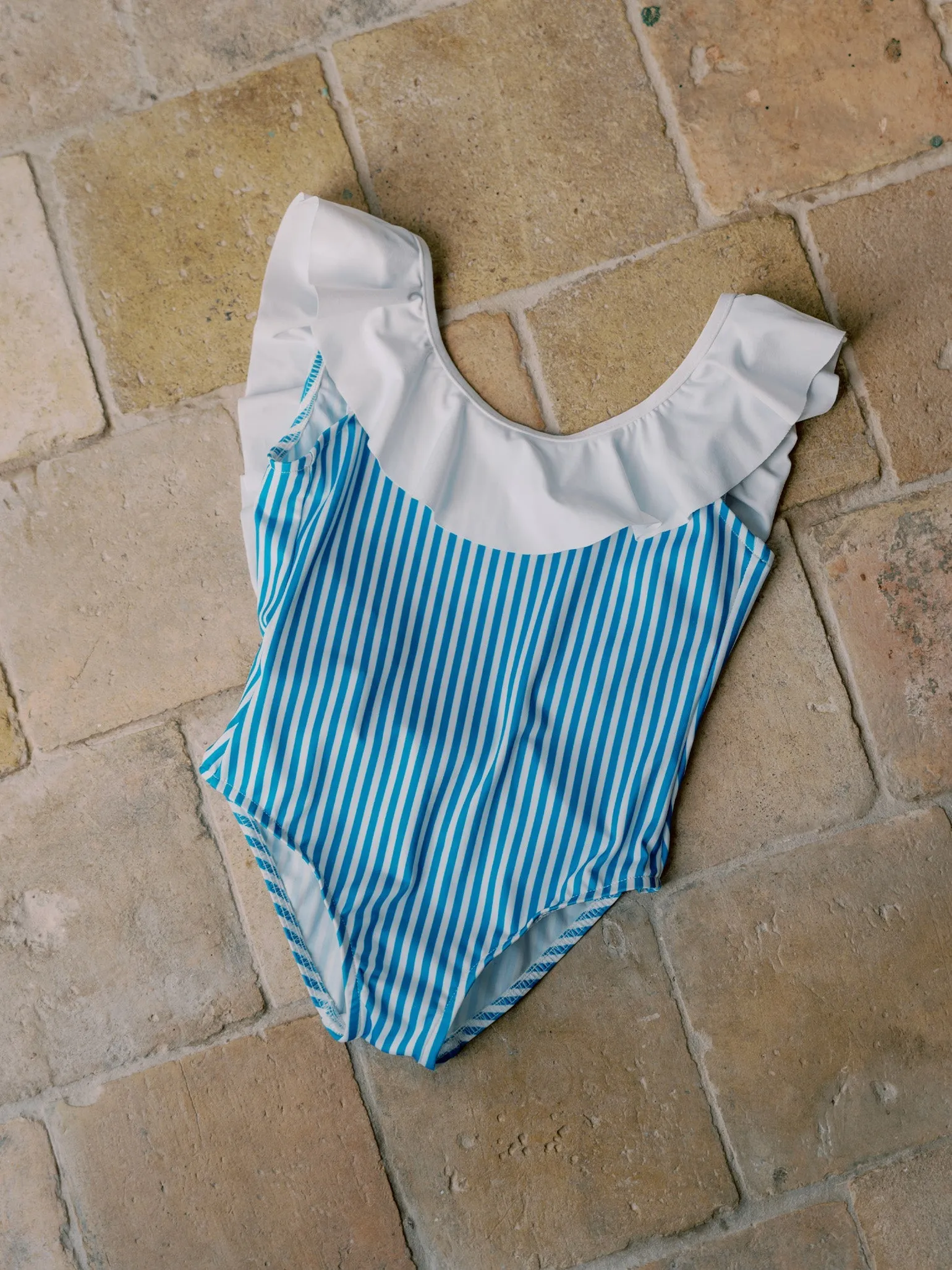 Blue Stripe Mila Girl Swimsuit