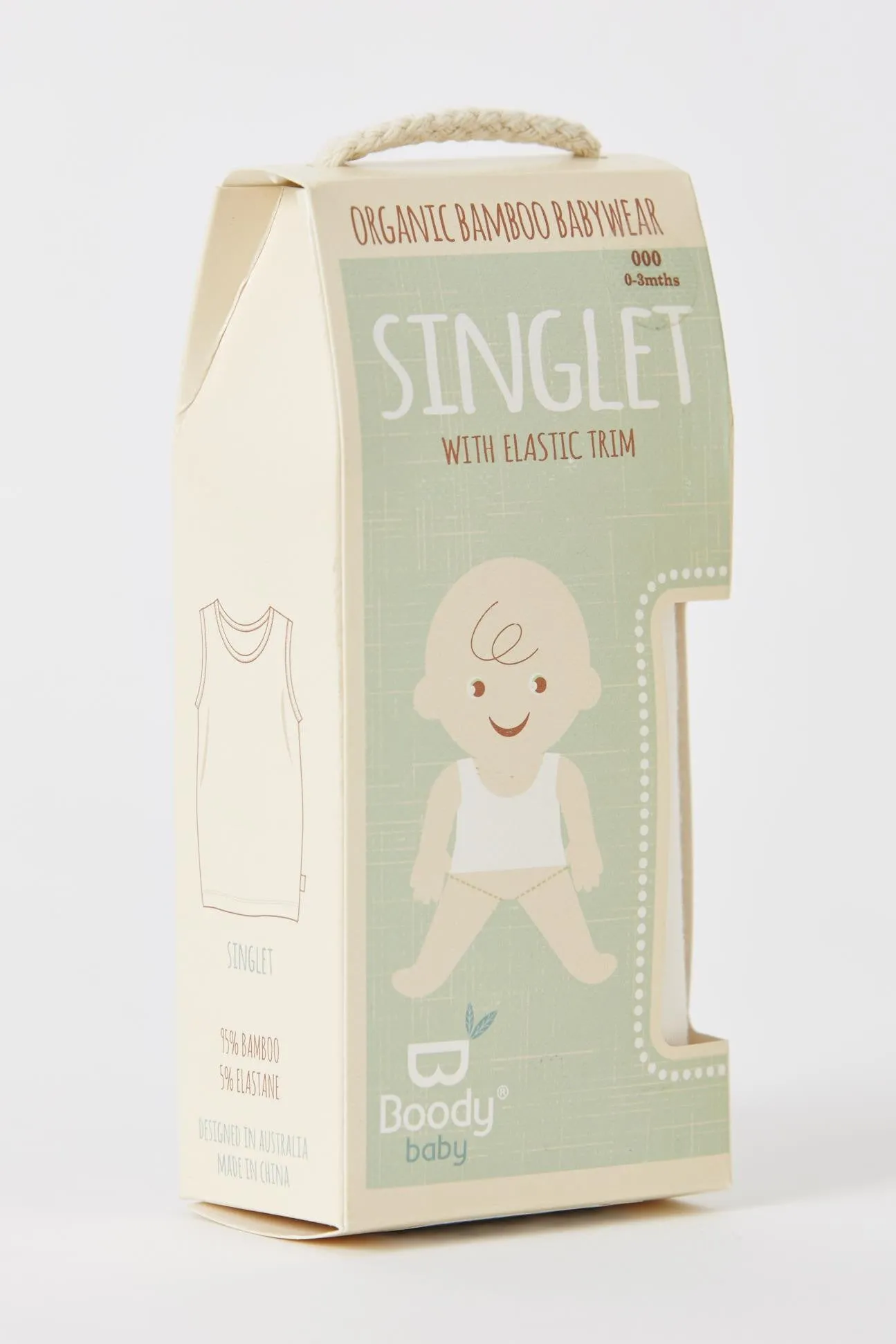 Boody Bamboo Baby Singlet