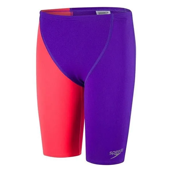 BOYS ENDURANCE  HIGH WAIST JAMMER ROYAL PURPLE/RED SPEEDO