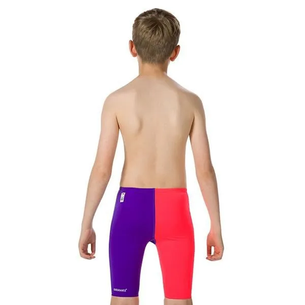 BOYS ENDURANCE  HIGH WAIST JAMMER ROYAL PURPLE/RED SPEEDO