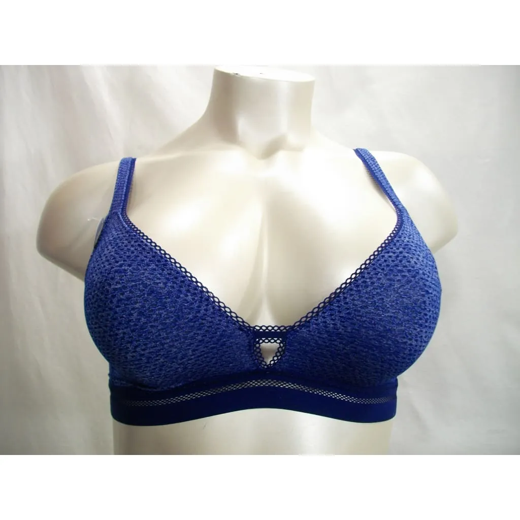 b.tempt'd 910258 by Wacoal Spectator Triangle Bralette SMALL Blue NWT