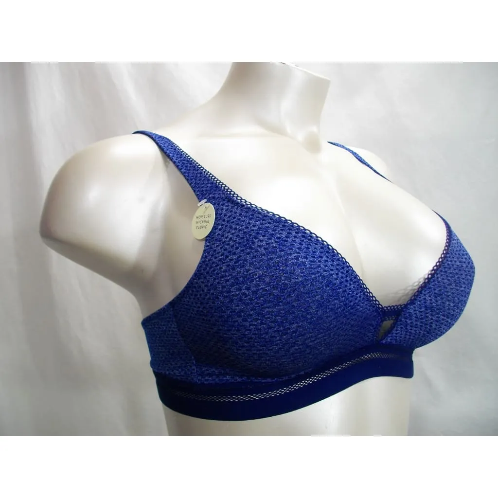 b.tempt'd 910258 by Wacoal Spectator Triangle Bralette SMALL Blue NWT