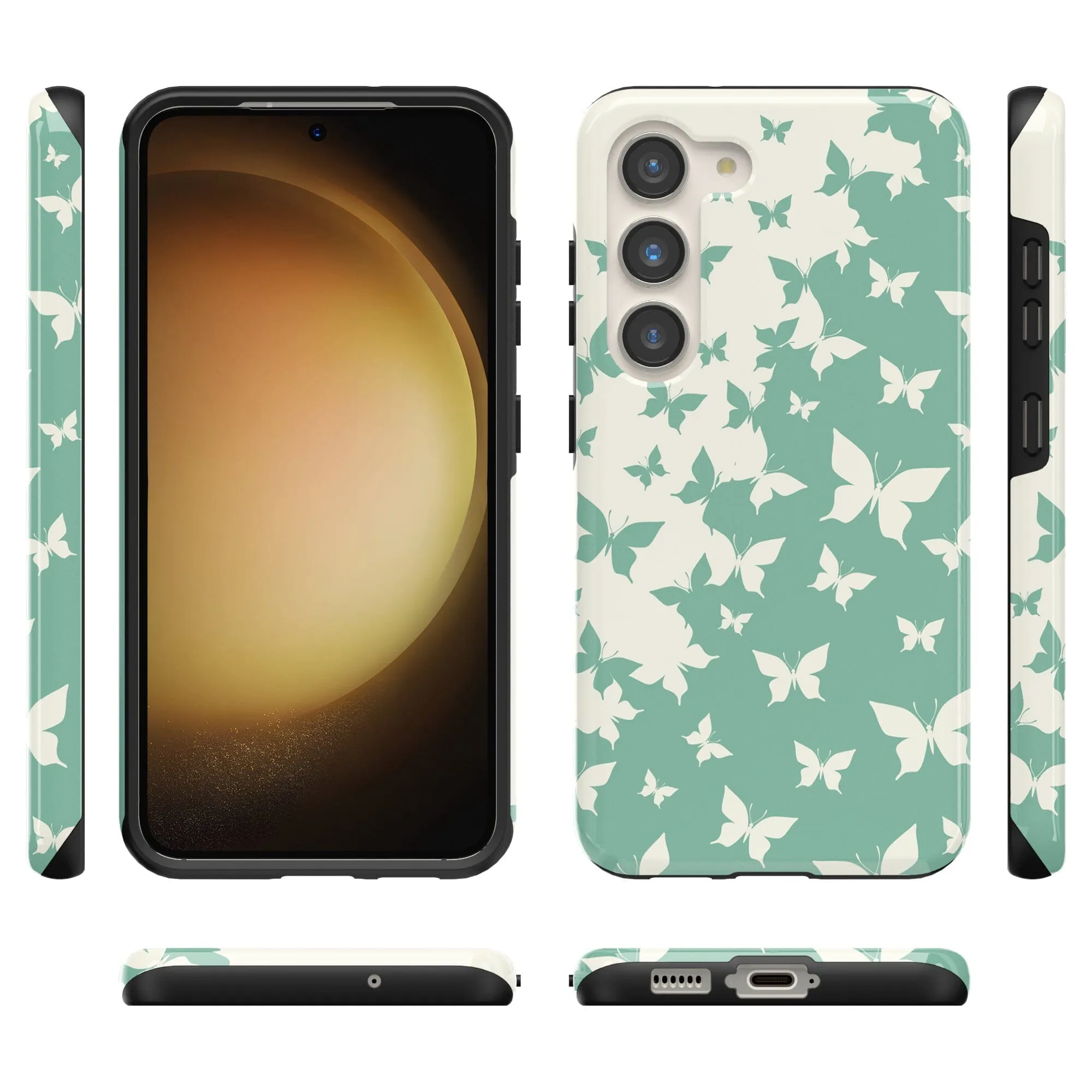 Butterfly Effect | Sage Colorblock Samsung Case