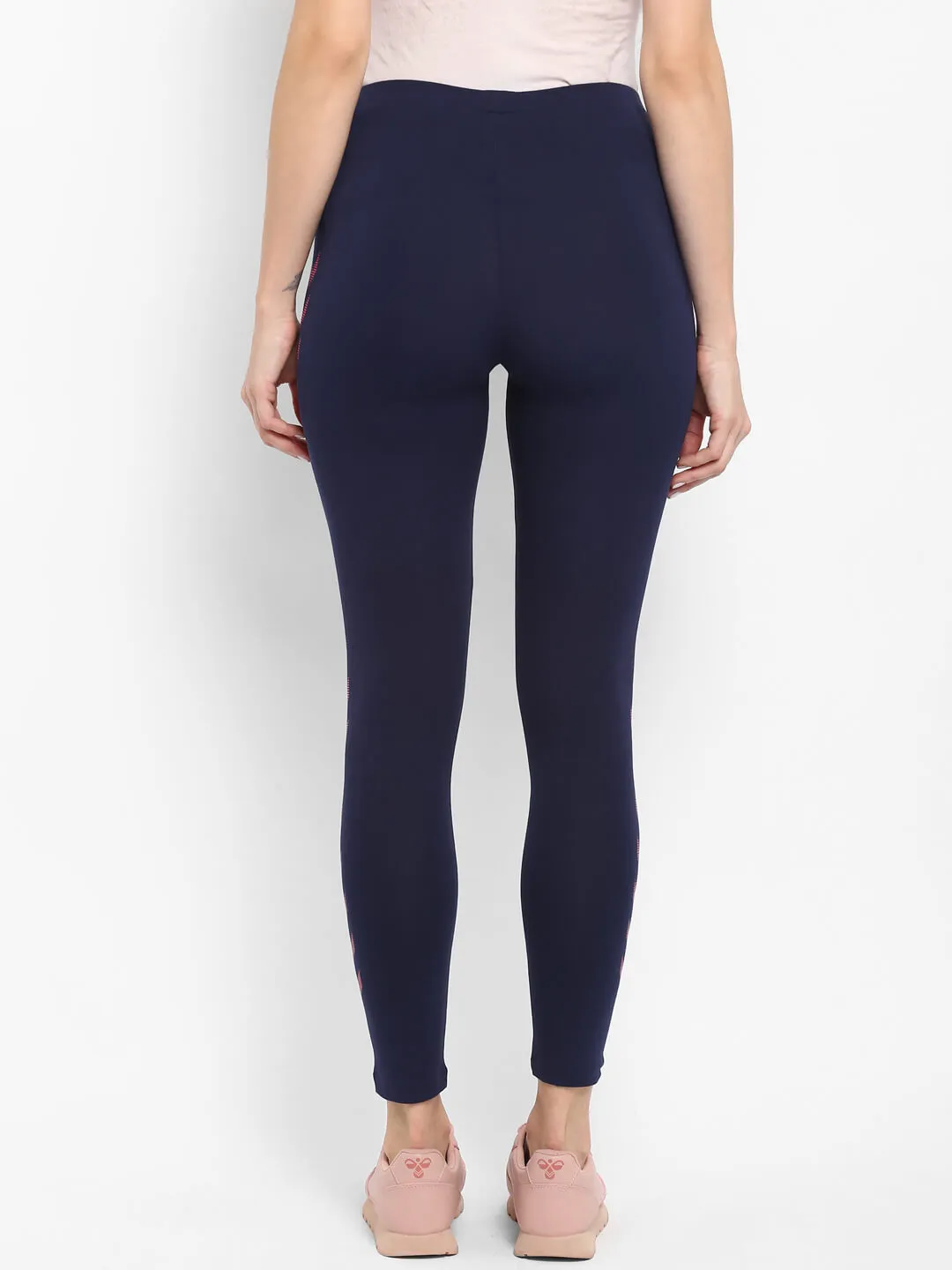 Christina Women Cotton Navy Blue Tight