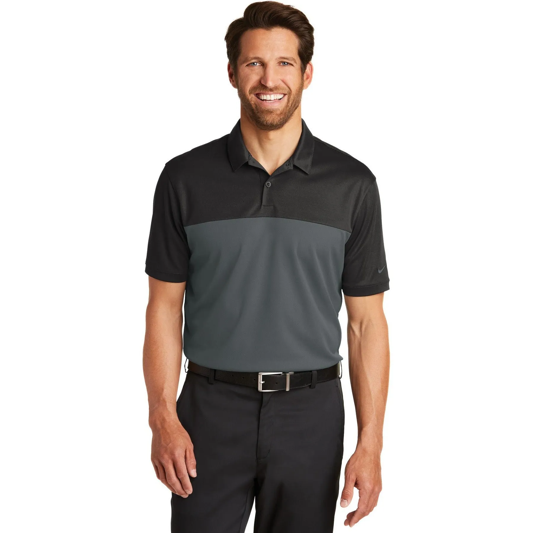 CLOSEOUT - Nike Dri-FIT Colorblock Micro Pique Polo