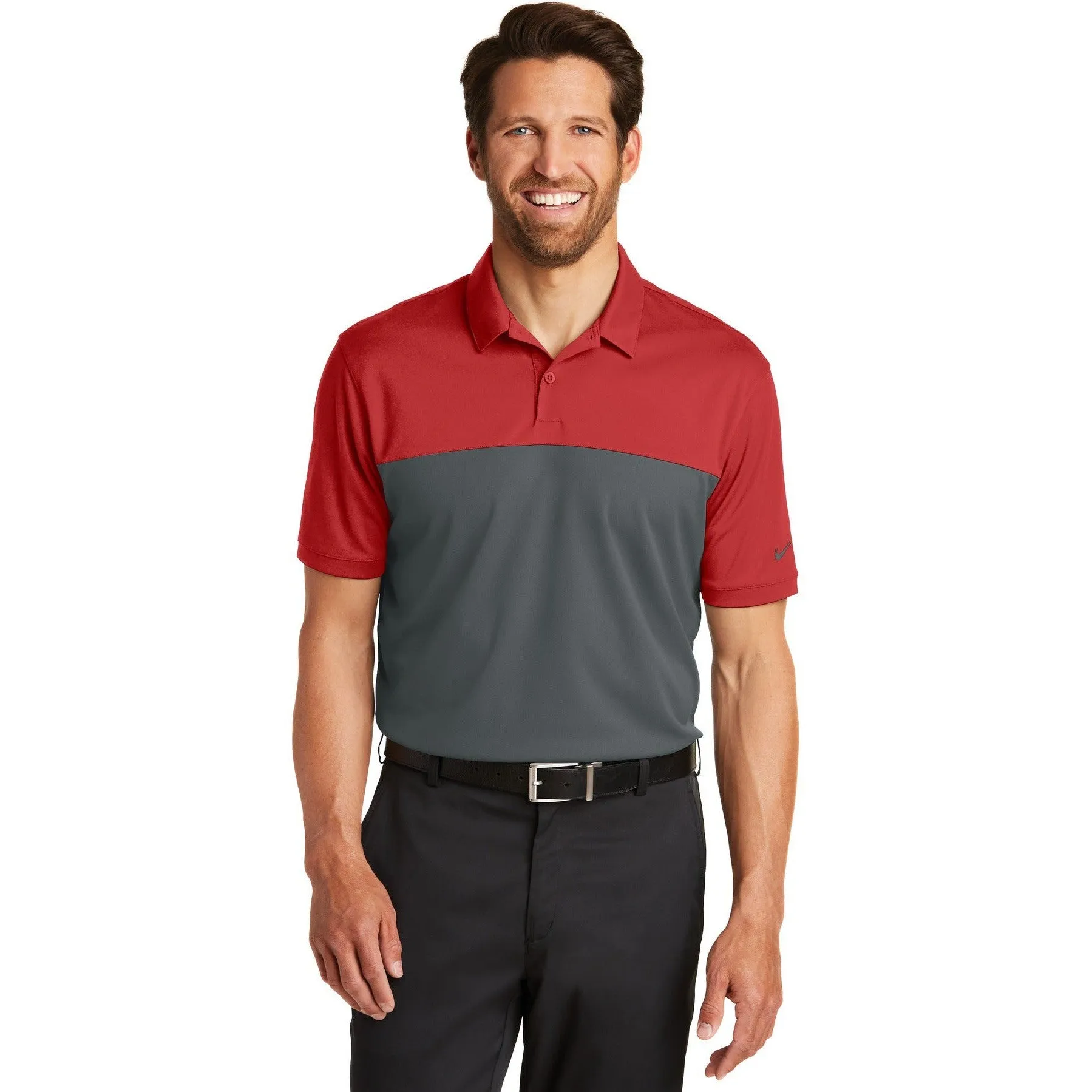 CLOSEOUT - Nike Dri-FIT Colorblock Micro Pique Polo