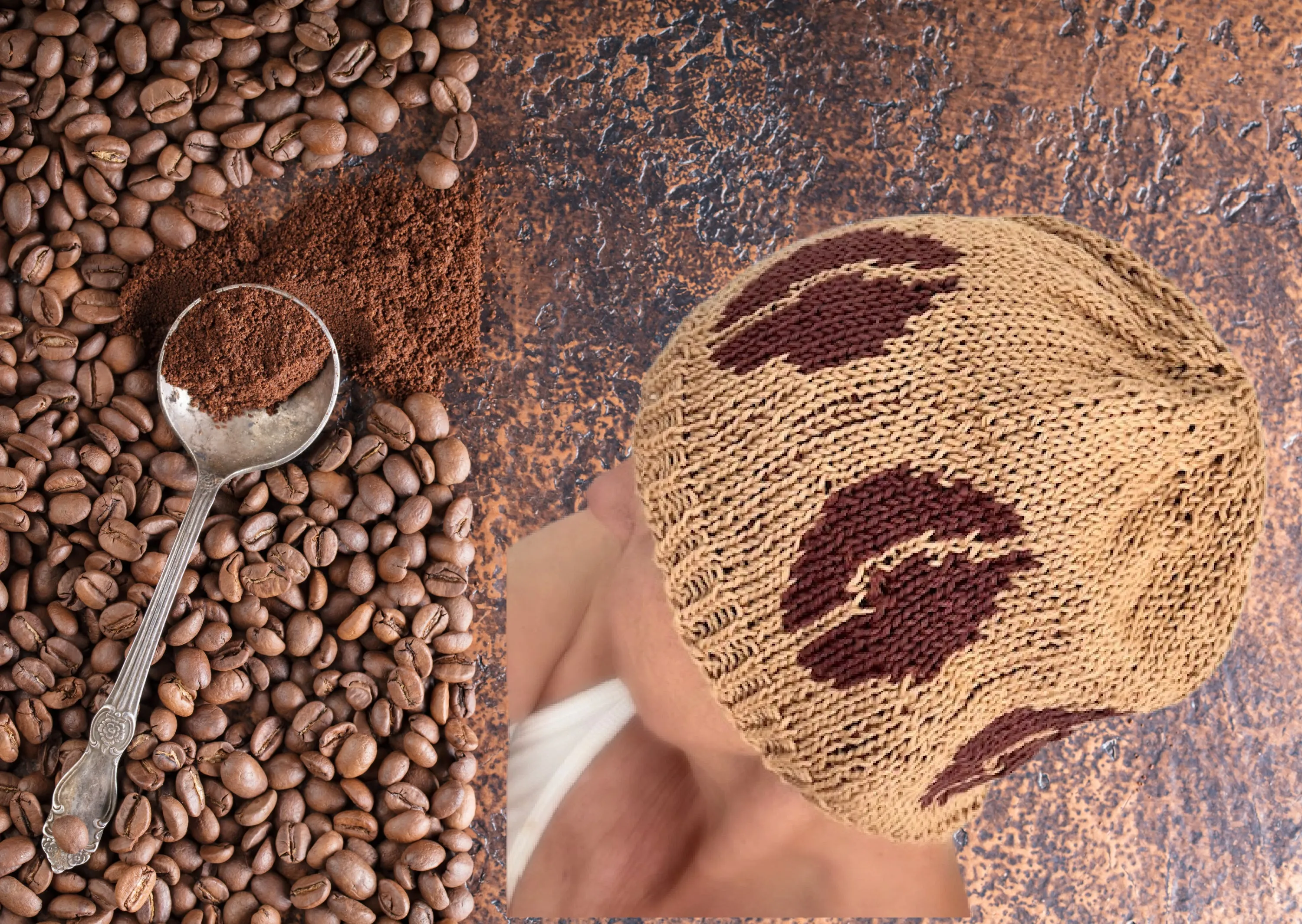 Coffee bean beanie