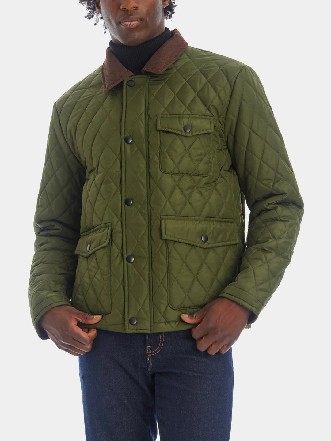 Collared Quilted Jacket