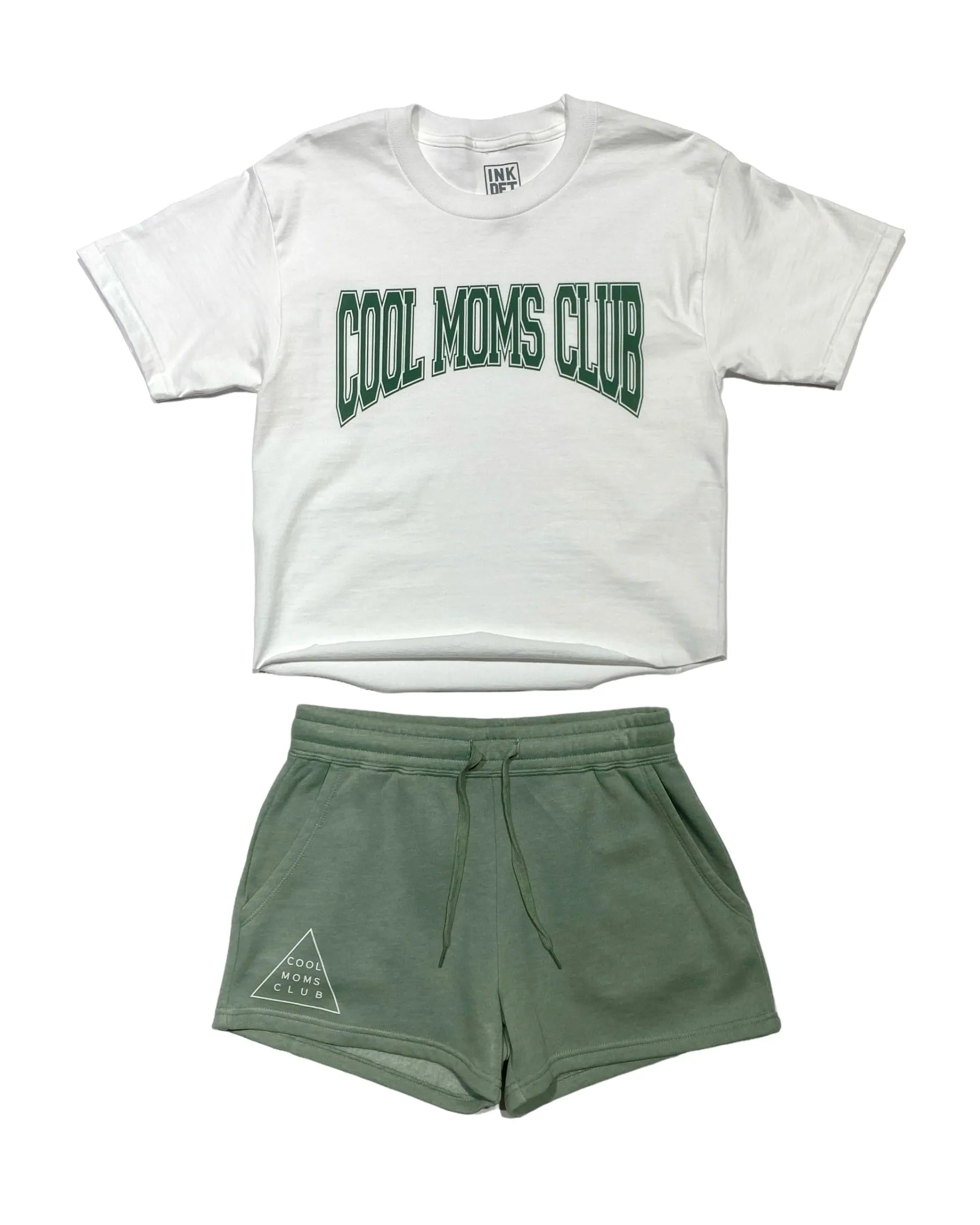 Cool Moms Club - Jogger shorts - Sage