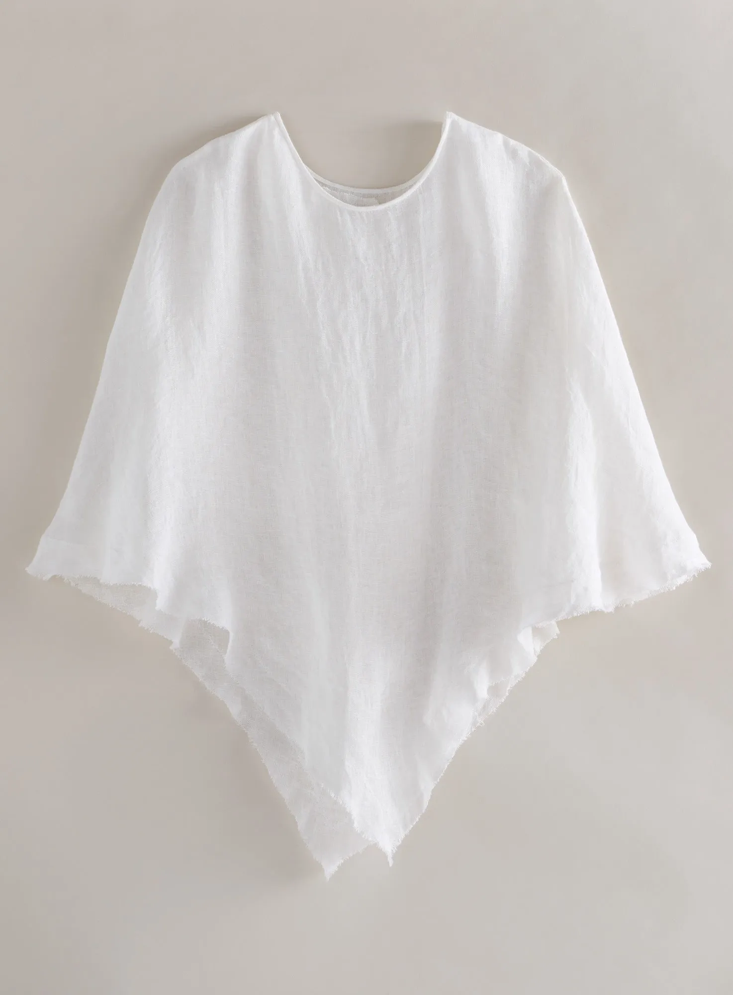 Corfu European Linen Poncho