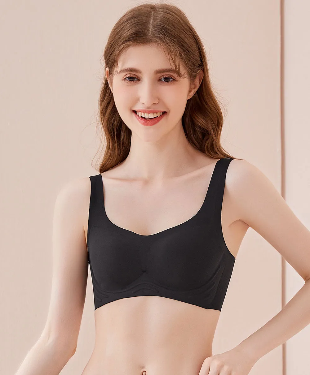 Cozy Minimalist Plunge Wireless Bralette