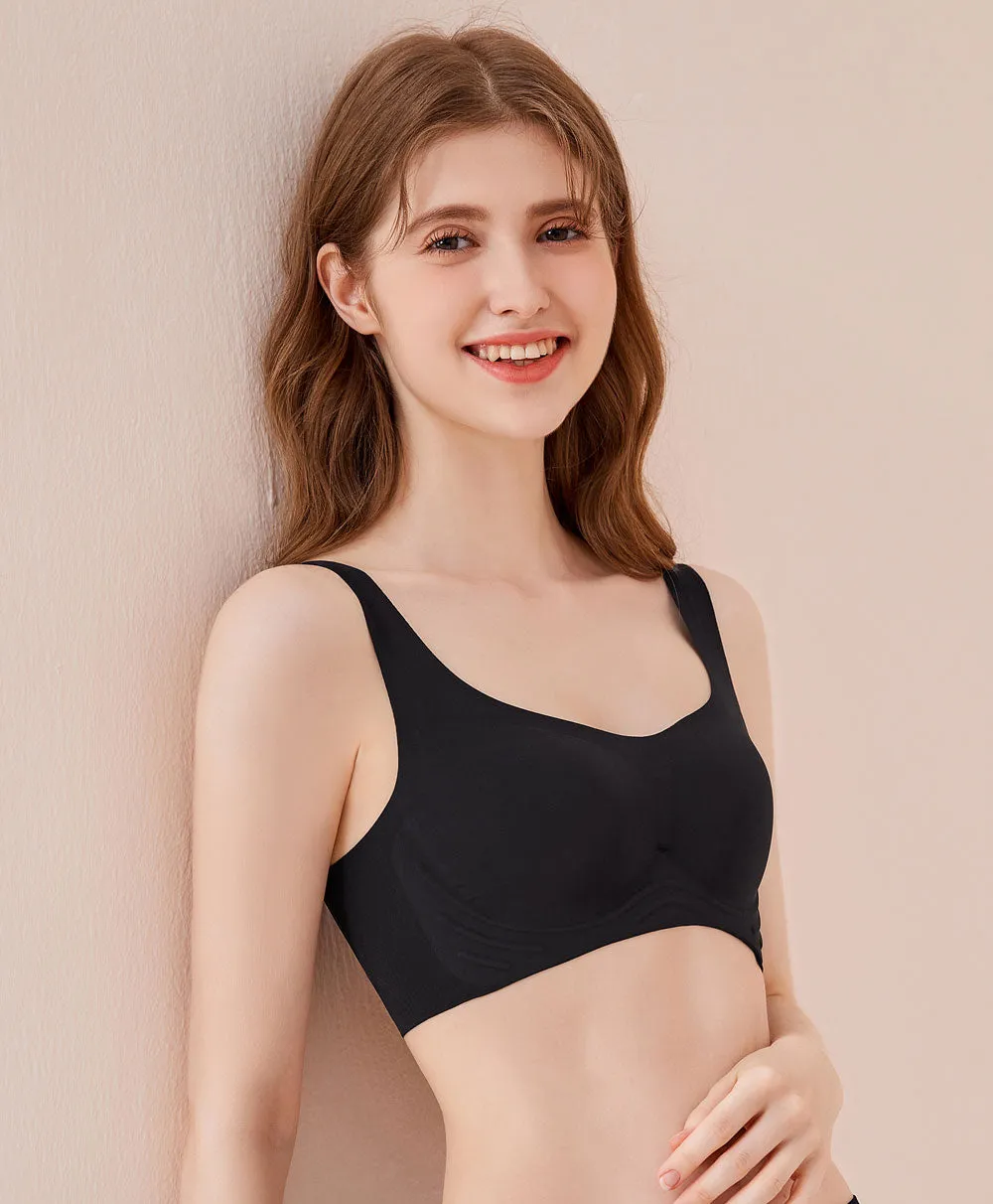 Cozy Minimalist Plunge Wireless Bralette