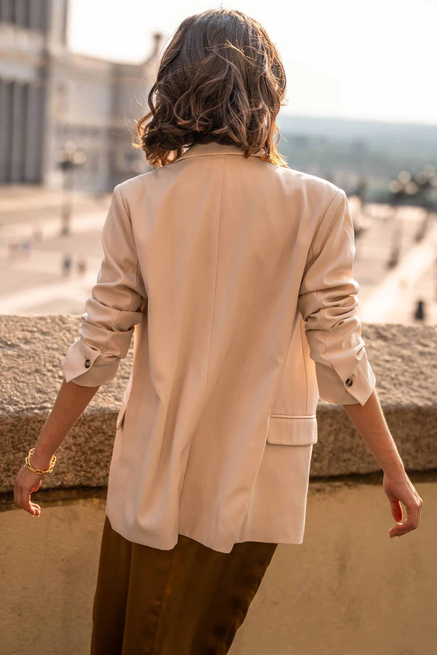 Crystal Blazer in Ivory - FINAL SALE